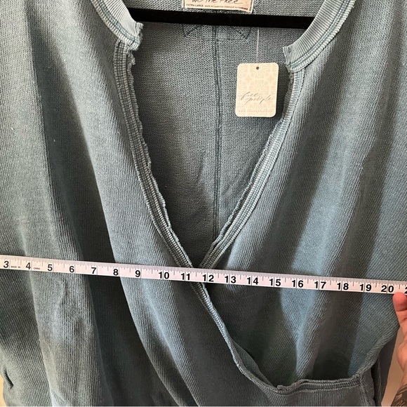 Free People Anyway Tee Deep Teal - Picture 8 of 9